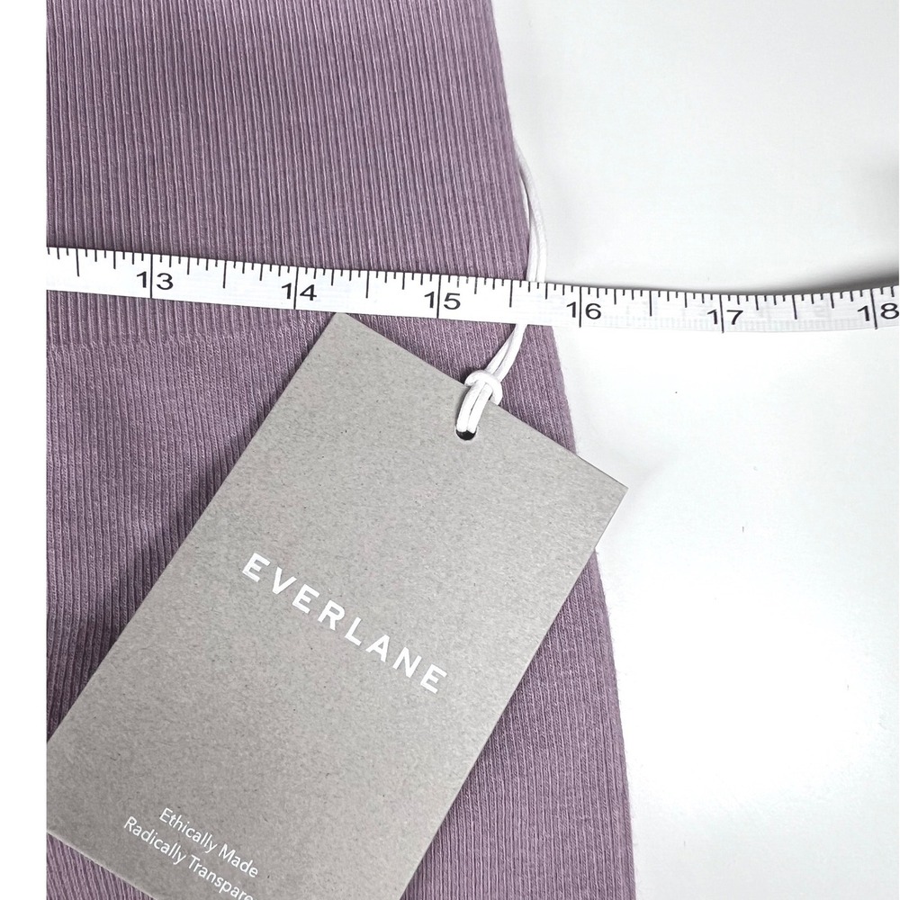 Everlane Seamless Bike Short Light Purple Ribbed High Rise Activewear XL/XXL - Picture 5 of 7